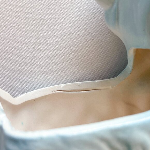 Vintage Rubens Originals Anthropomorphic Puppy Dog Planter w/ Pink Flower Rare - Picture 6 of 9